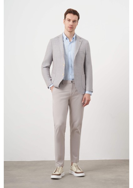 Erkek A. Mavi Dokuma Slim Fit Torba Cep Mono Yaka Spor Ceket fırsatları