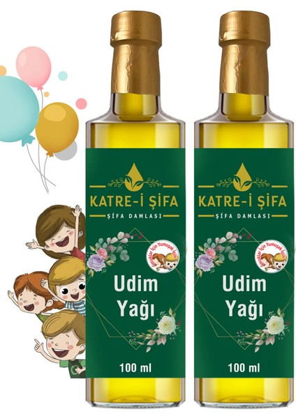 Katre-i Şifa Çocuklar Için Yumuşak Içim Udim Yağı 100 ml 100 ml 2li Ekonomik Set