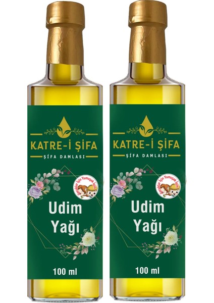 Katre-i Şifa Çocuklar Için Yumuşak Içim Udim Yağı 100 ml 100 ml 2li Ekonomik Set