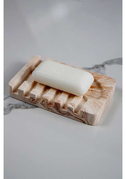 Mermer Desenli Banyo Mutfak Tuvalet Beton Katı Sabunluk Su Giderli 8X13 cm fiyatları