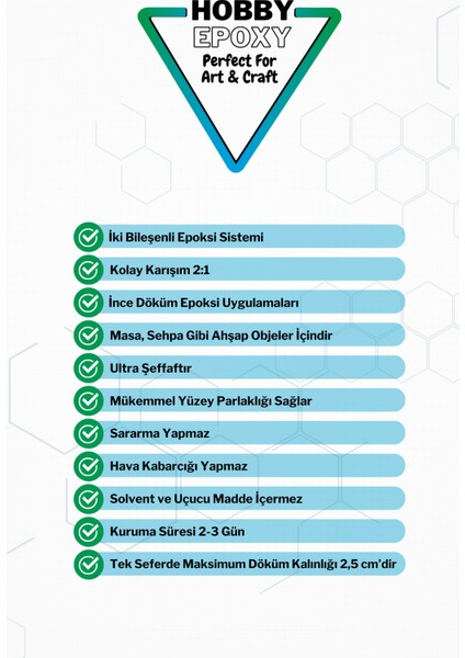 Ultra Şeffaf Döküm Tipi Epoksi Reçine 30kg SET Epoxy Masa Sehpa için