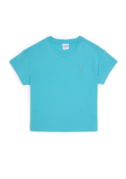 U.S. Polo Assn. Kız Çocuk Mint T-Shirt 50288124-VR090