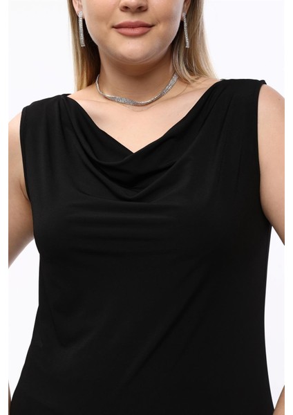 Degaje Yaka Sandy Altet - Siyah modelleri