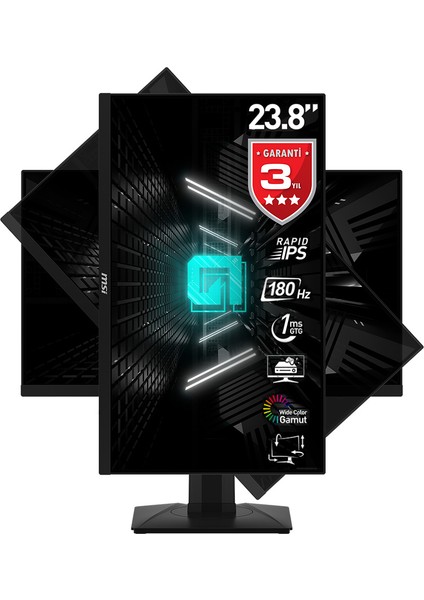 23.8" G244PF E2 1920x1080 (FHD) 16:9 FLAT RAPID IPS 180HZ 1MS ADAPTIVE-SYNC PIVOT GAMING MONITOR