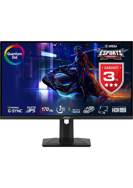 27" G274QPF QD 2560x1440 (WQHD) FLAT RAPID IPS 170HZ 1MS G-SYNC COMPATIBLE PIVOT GAMING MONITOR