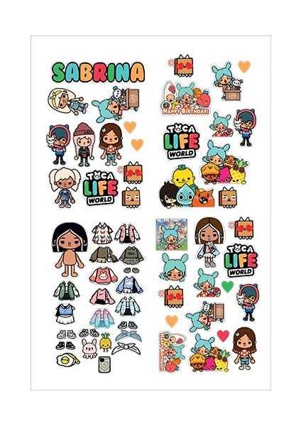 Toca Boca Sticker 33*48 Cm