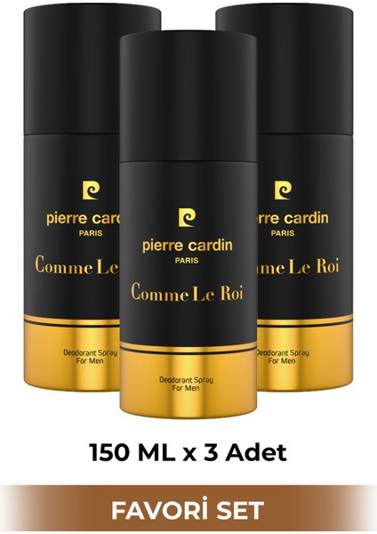 Comme Le Roi 150 Ml Erkek 3'Lü Deodorant Seti Stcc021265