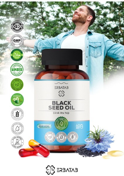 Çörek Otu Yağı Black Seed Oil 60 Kapsül Licaps®