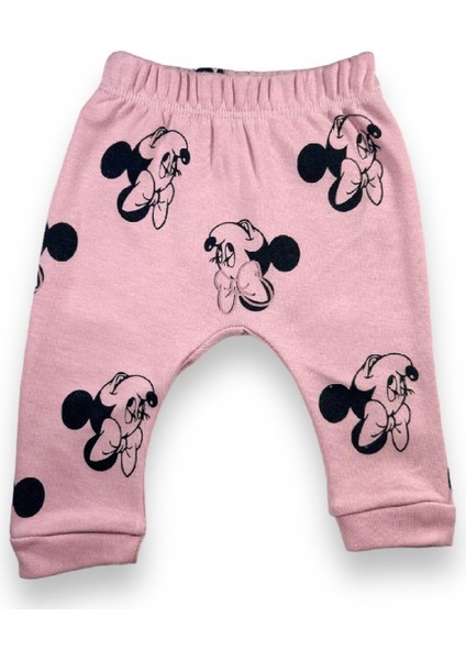 Baby Bliss, Minnie Mouse Baskılı 3'lü Kız Bebek Takımı