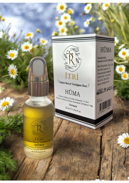 Eşsiz Kokulu Hüma - %100 Doğal Esansiyel Cilt Bakım Yağı-Cilt Bakım Serumu 30ML