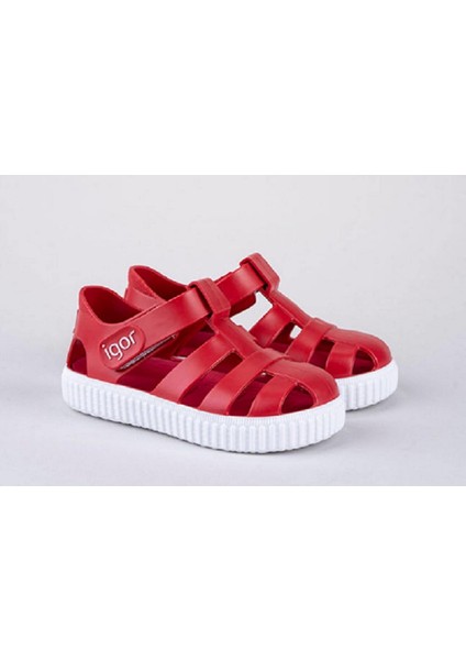 S10289 Nico Çocuk Sandalet Kırmızı