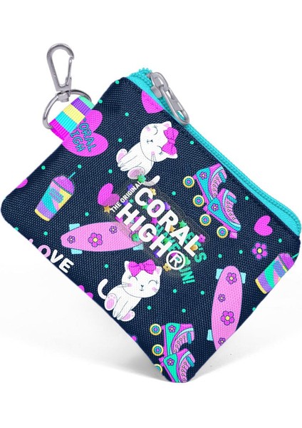 Kids Lacivert Pembe Kedili Paten Desenli Bozuk Para Çantası 21917 modelleri