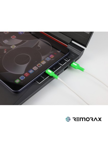 Coral Hızlı Şarj Usb Type A Type-C 120 Cm 3.0a Beyaz Kablo Beyaz-Yeşil Uçlar fırsatları