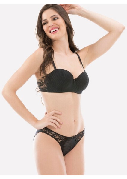 Intive Lingerie Nbb Dantelli Desteksiz Balensiz Lotus Kesim Sütyen Takım -4645