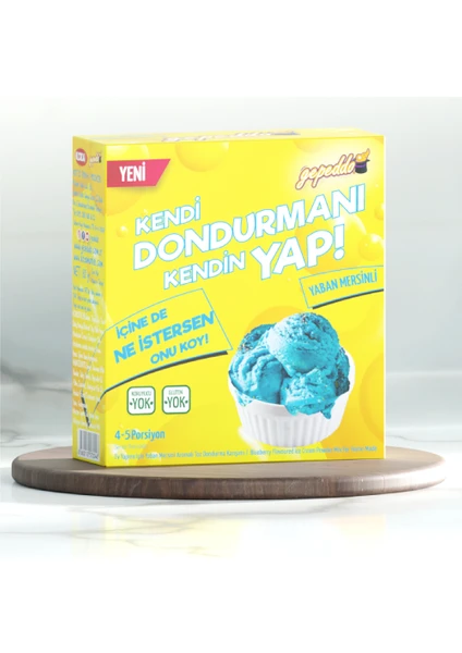 Ev Yapımı Için Yaban Mersini Aromalı Dondurma Tozu