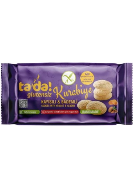 Glutensiz Gluten Free Kayısılı ve Bademli Kurabiye 75 gr