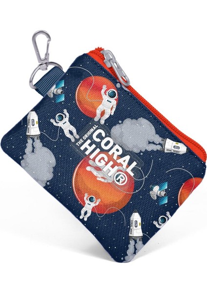 Kids Lacivert Mavi Astronot Desenli Bozuk Para Çantası 21919 modelleri