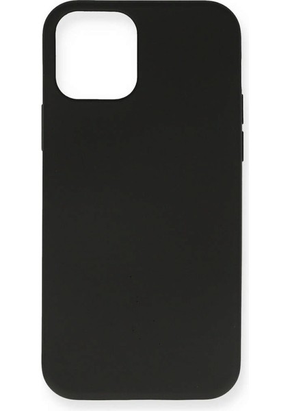 Apple iPhone 12 Kılıf Nano Içi Kadife Silikon - Siyah 374113