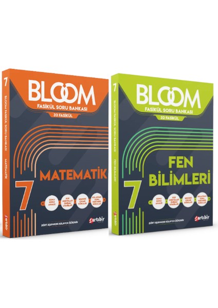 7. Sınıf Bloom Matematik - Fen Bilimleri Fasikül Soru Bankası 2 Kitap