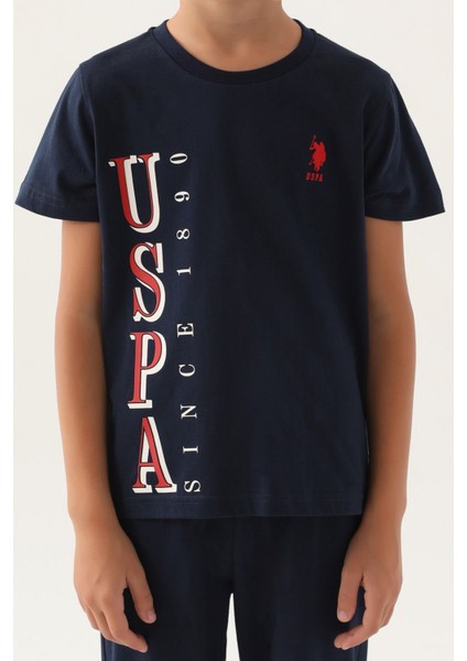 U.S. Polo Assn. 1717 Graphic Erkek Çocuk Pijama Takımı