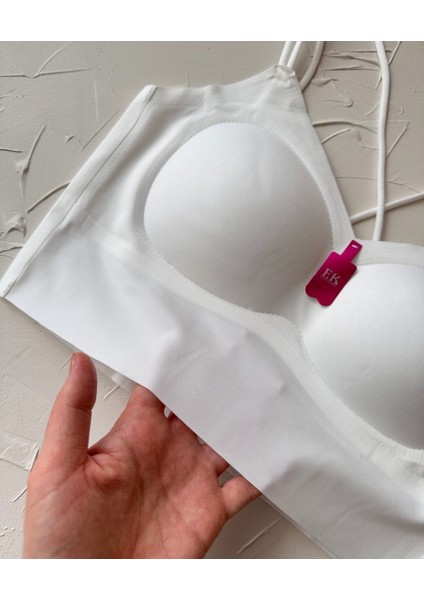 Carma Arkası Çapraz Dekolte Ice-Silk Balensiz Dikişsiz Push-Up Ithal Spandex Sütyen/büstiyer modelleri