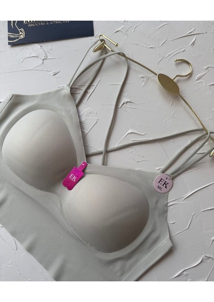 Carma Arkası Çapraz Dekolte Ice-Silk Balensiz Dikişsiz Push-Up Ithal Spandex Sütyen/büstiyer fiyatları