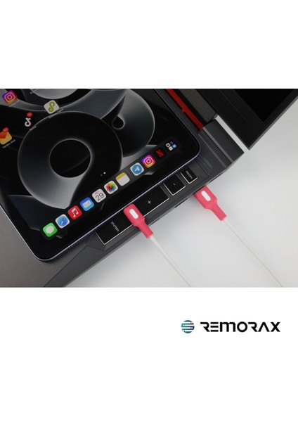 Coral Hızlı Şarj Usb Type A Type-C 150 Cm 3.0a Beyaz Kablo Beyaz-Pembe Uçlar fırsatları