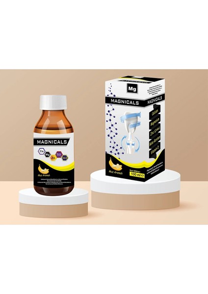 Çocuk Şurubu 100ml 2'li paket (MAGNEZYUM, KALSİYUM, ÇİNKO, BETA-KAROTEN VE VİTAMİN D) skt 04/2025