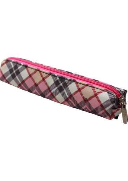 3001 Kalem Çantası Tekli Pembe Ekose fiyatları