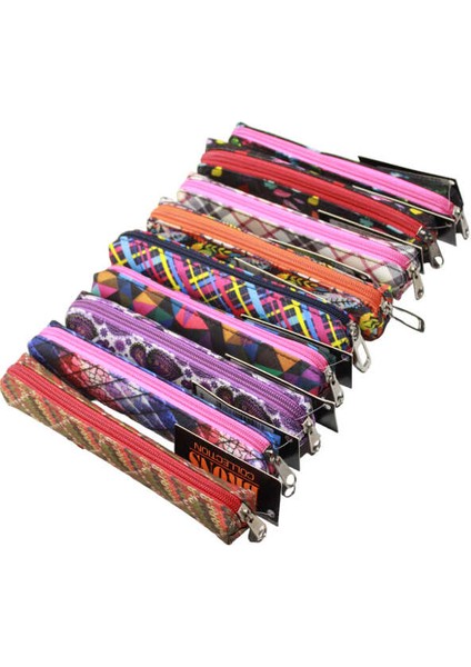 3001 Kalem Çantası Tekli Pembe Ekose modelleri