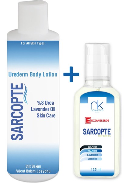 Koruyucu Cilt Bakım Losyonu Güçlü Formül + Urederm Onarıcı ve Yatıştırıcı Bakım Kremi