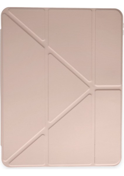 iPad 10.2 (7.nesil) Kalemlikli Hugo Tablet Kılıfı - Rose Gold