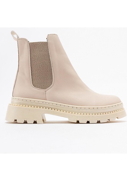 Kaydırmaz Taban Lastikli Kadın Bot TEN CİLT fiyatları