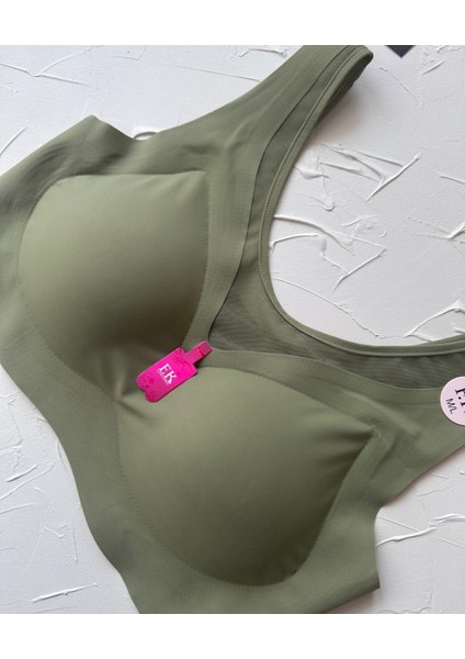 Isabel Tül Detaylı Ithal Dikişsiz Balensiz Ice-Silk Bralet-Spor Sütyeni -681 fırsatları