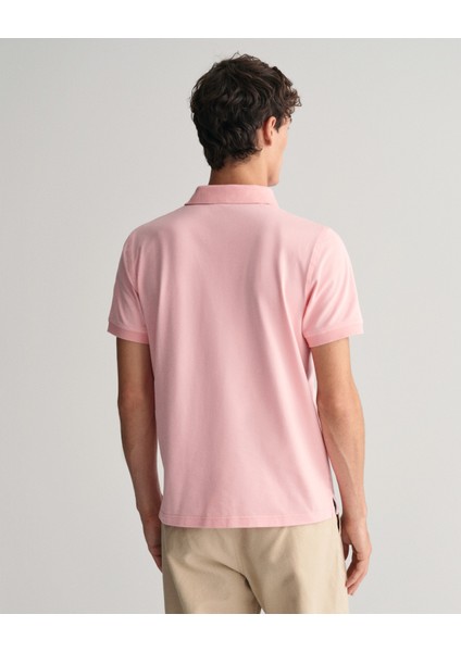 Erkek Pembe Regular Fit Logolu Polo 2062026.671