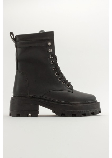 Bağcıklı Kadın Bot SİYAH CİLT fiyatları