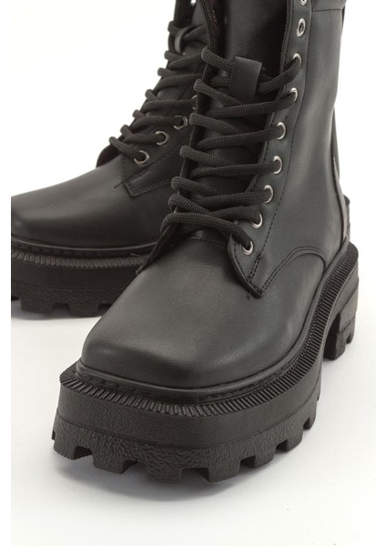 Bağcıklı Kadın Bot SİYAH CİLT modelleri