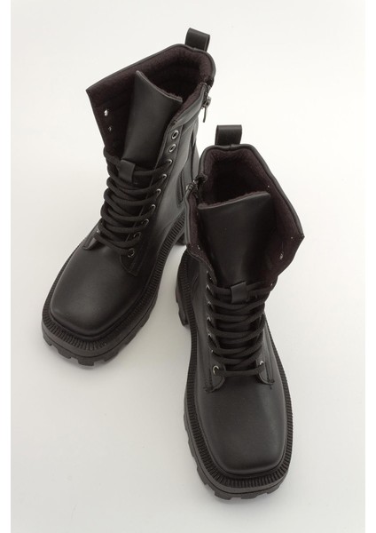 Bağcıklı Kadın Bot SİYAH CİLT indirimleri