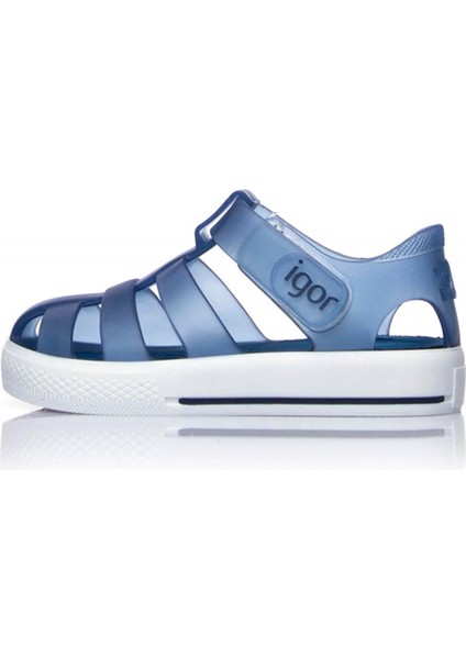 Star Kaymayı Önleyen Flex Foam Cırtlı Şeffaf Sandalet Unisex Çocuk SANDALET S10171 U