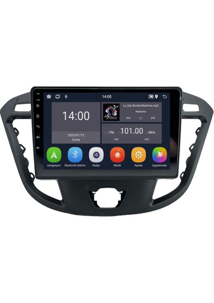 Ford Custom (2015-2018) Android 14 Multimedya Carplay 10 Inch 4 GB Ram / 64 GB Hafıza CRV-4114XD