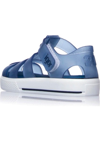 Star Kaymayı Önleyen Flex Foam Cırtlı Şeffaf Sandalet Unisex Çocuk SANDALET S10171 U