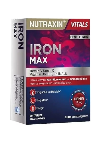 Iron Max 17 Mg 30 Tablet 2 Adet