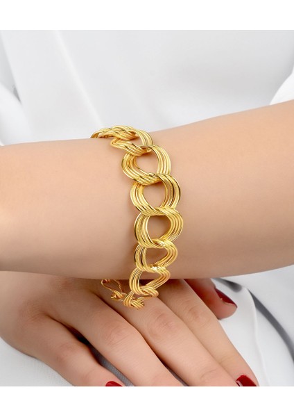 11 gr (GRAM) 4 Halkalı Samanyolu Bileklik 22 Ayar Altın