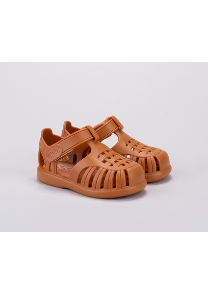 S10271 Tobby Solid Igor Marka Unisex Çocuk Sandalet Karamel