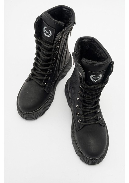 Kadın İçi Kürklü Postal SİYAH ZÜMRÜT indirimleri