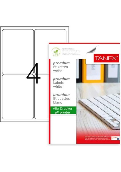 Laser Etiket Kod 2004 99.1mm x 139MM