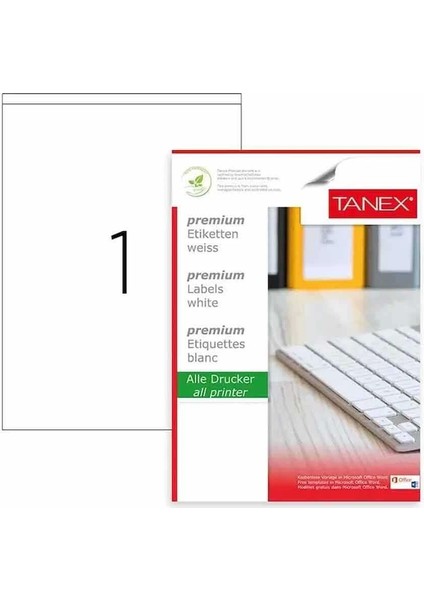 Laser Etiket Kod 2294 210MM x 294,86MM fırsatları