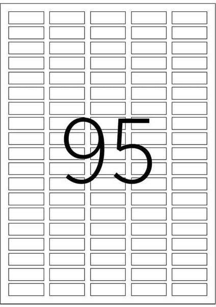 Laser Etiket Kod 2095 30MM x 12MM fiyatları