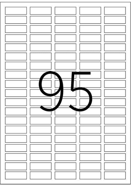 Laser Etiket Kod 2095 30MM x 12MM modelleri