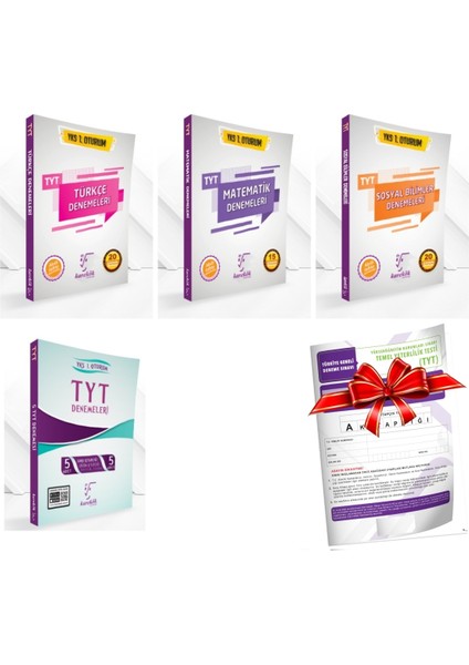 TYT Türkçe + Matematik + Sosyal Denemeleri + TYT 5'li Paket Deneme + TYT Deneme ..!